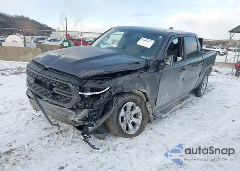 2022 Ram 1500 Big Horn 4X4 5'7 Box z USA, uszkodzony, nr VIN 1C6RRFFG7NN455739